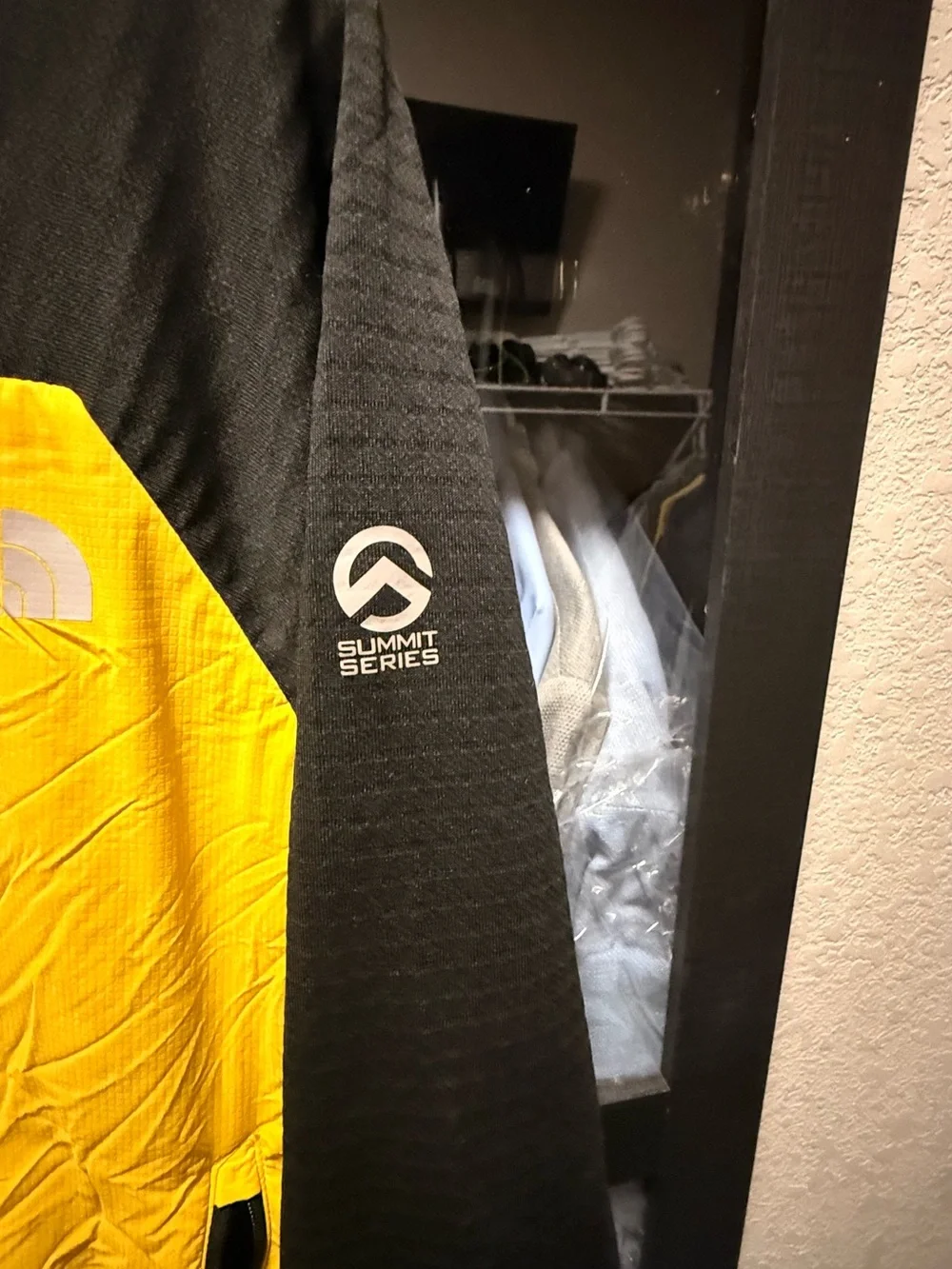 The North Face Black & Yellow Men's summit series jacket